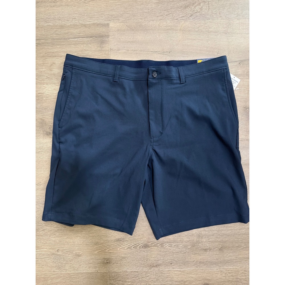 Jack Nicklaus Mens Golf Shorts 38 Navy Blue Performance Stretch 9 Inseam NWT